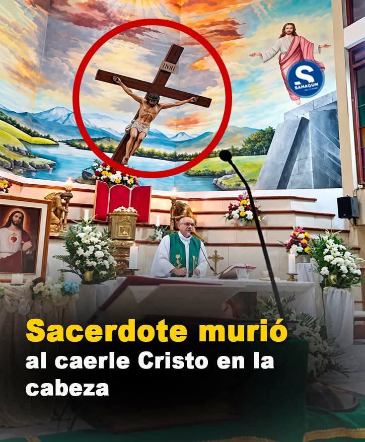 LAMENTABLE MAS QUE LAMENTABLE.               Con el CRONISTA…Esto sucedió en Guayaquil (Ecuador 🇪🇨 )  mientras oficiaba la misa la cruz  le cayo por detras al sacerdote redentorista Patricio Sánchez Molinari en la parroquia del perpetuo socorro, la misa era transmitida en directo.